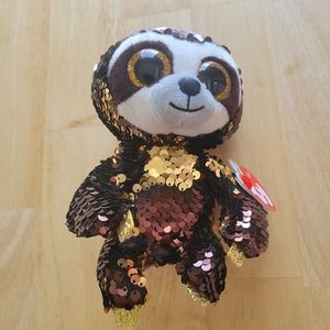 NWT (Limited Edition) Ty Flippables Dangler Sequin Sloth